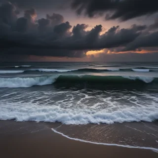 dark beach wallpaper