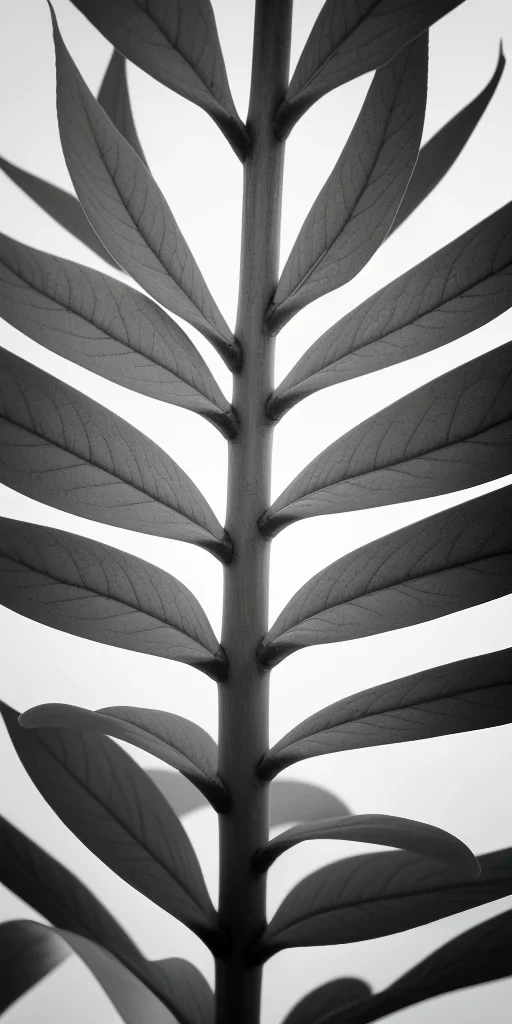 leaf picture black and white
