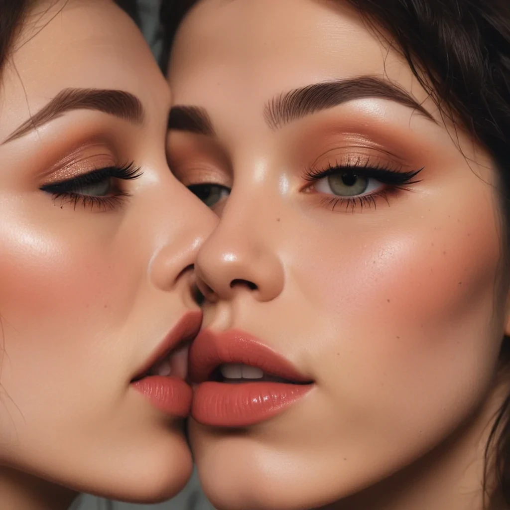 aesthetic kiss