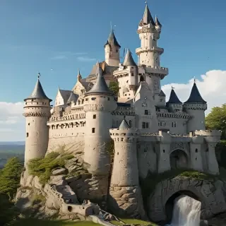 cartoon of castle