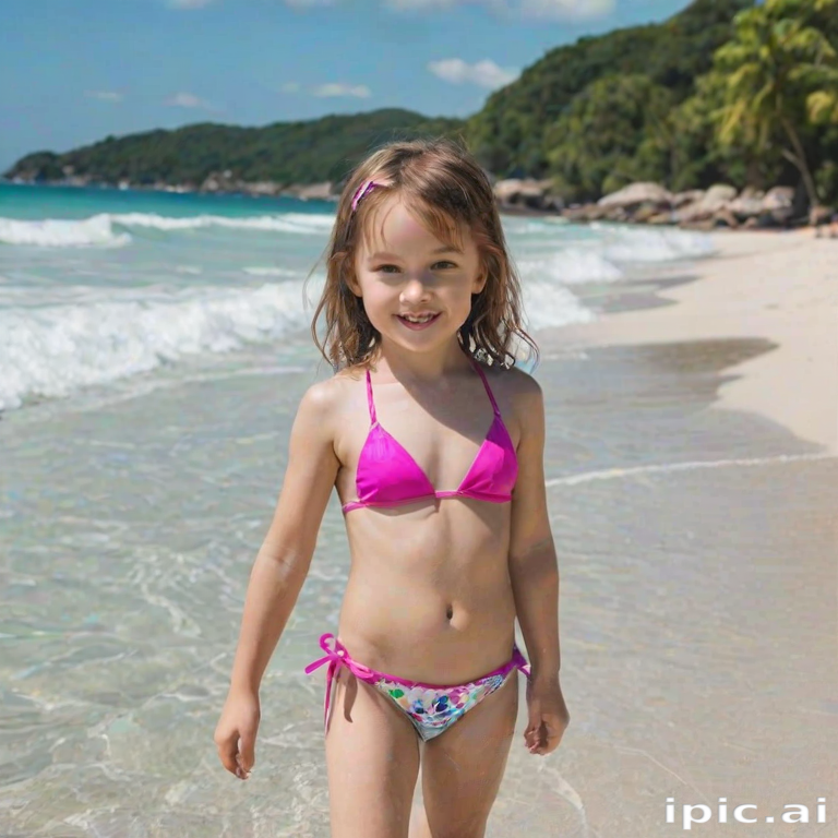 ai little girl in bikini