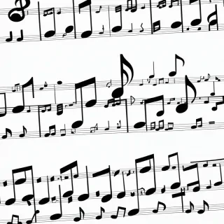 music notes transparent background