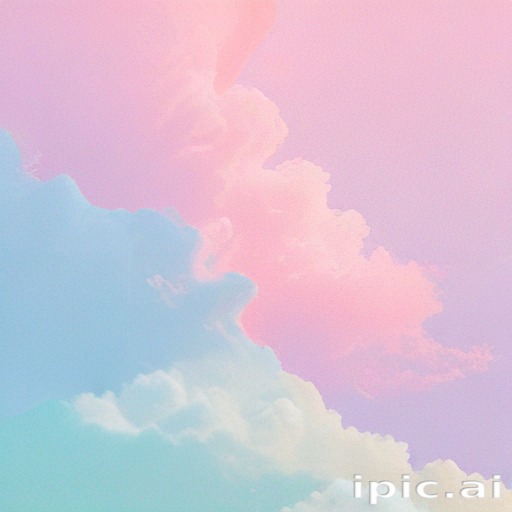 Soft Pastel Clouds Blending Beautifully in a Serene Sky at Dusk