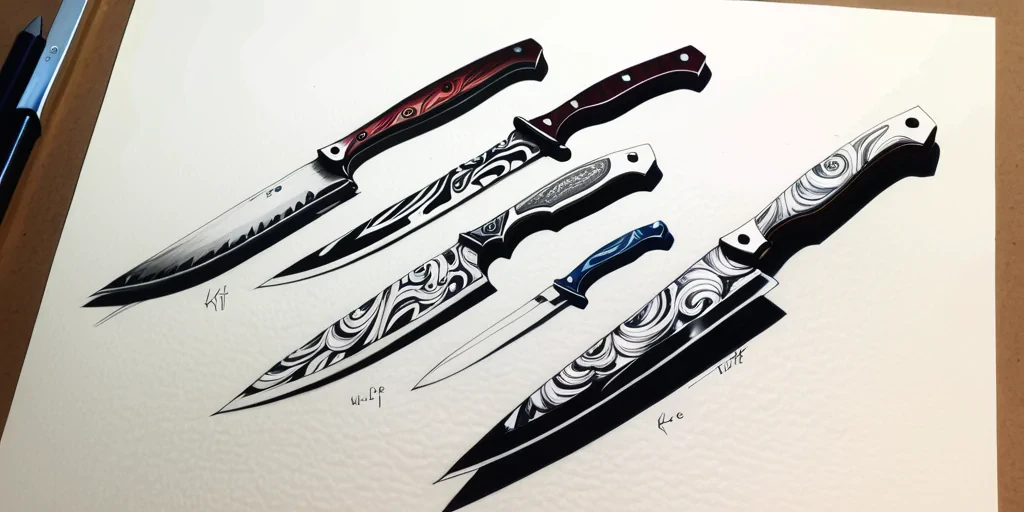 knife drawings
