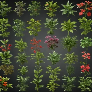 plants transparent background