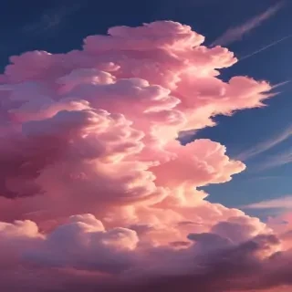 pink cloud background