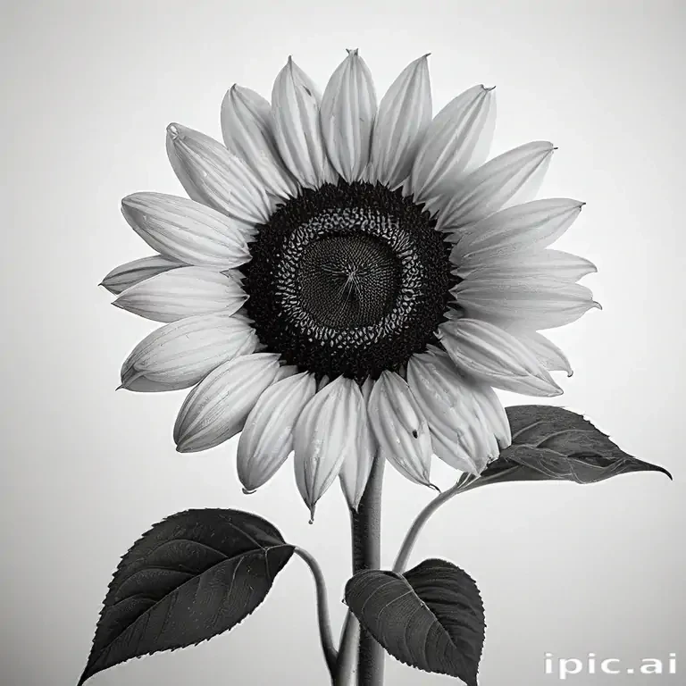 sunflower outline