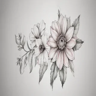 flower drawing pictures