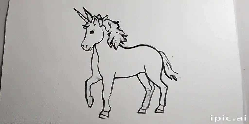 unicorn outline