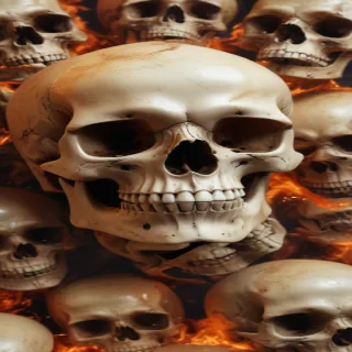 skull background