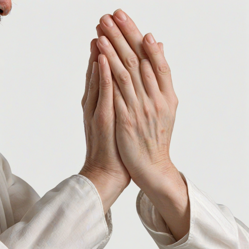 praying hands transparent