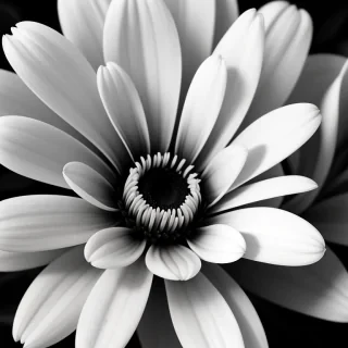 flower images black and white