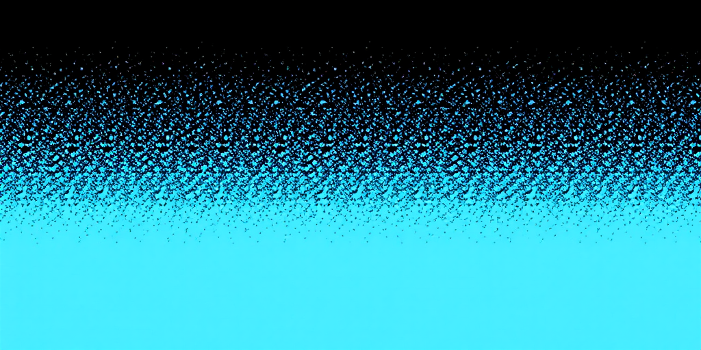 Create a high-resolution image of a gradient background featuring small blue dots transitioning from black at the top to light blue at the bottom, using a Canon EOS R5 with a 24-70mm f/2.8 lens at f/8, ISO 100, shutter speed 1/125 sec, shot from a straight-on view with soft lighting.