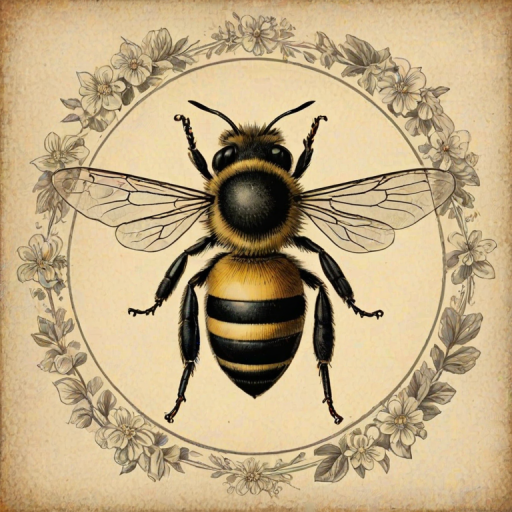 free vintage bee printables
