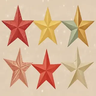 christmas stars clip art