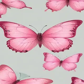 pink butterfly clipart