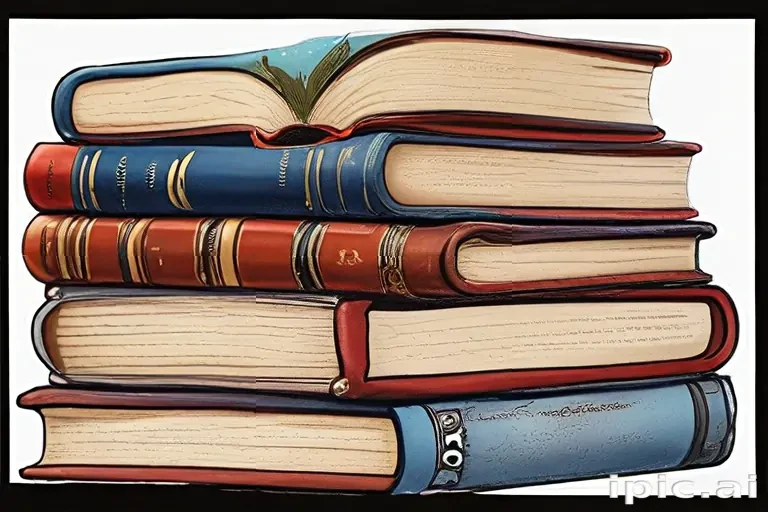 clipart stack of books
