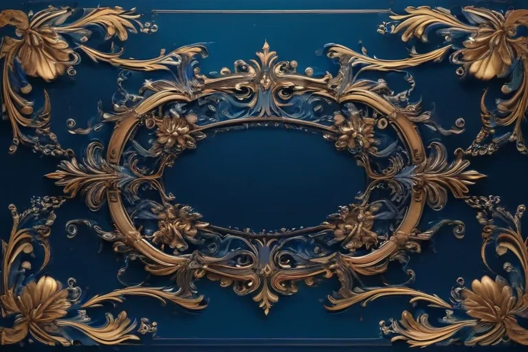 blue border design
