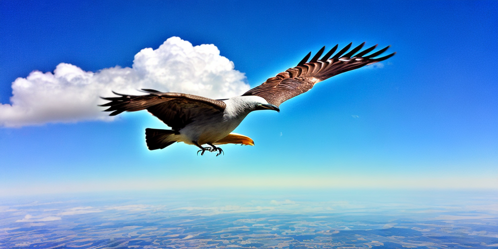 Ultra High Defination Detailed and closw view of beautiful bird flying ...