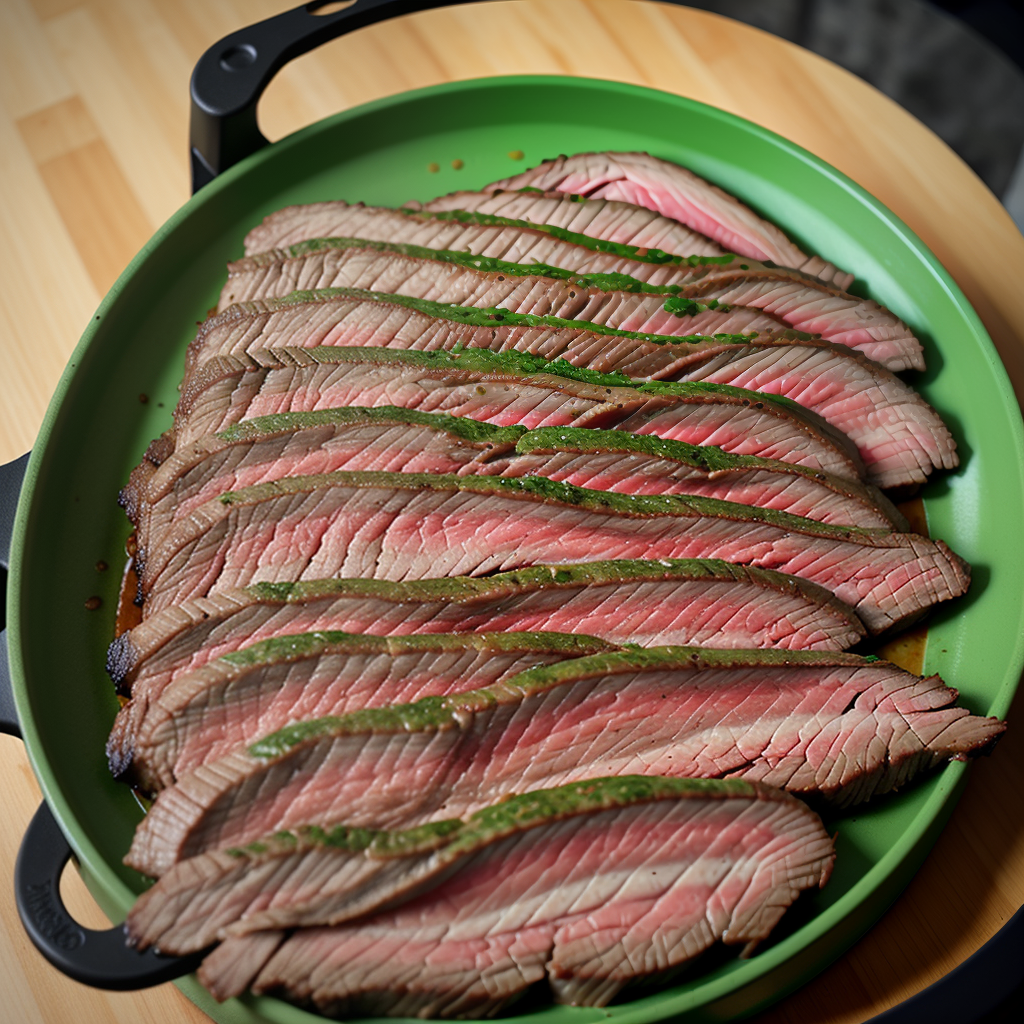 flank steak on the big green egg