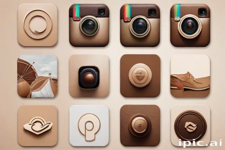 aesthetics brown instagram highlight icons