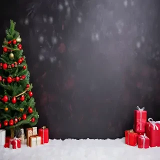 christmas background portrait