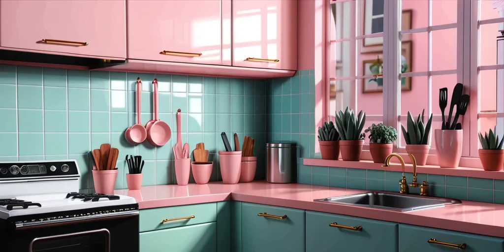 aesthetic kitchen background
