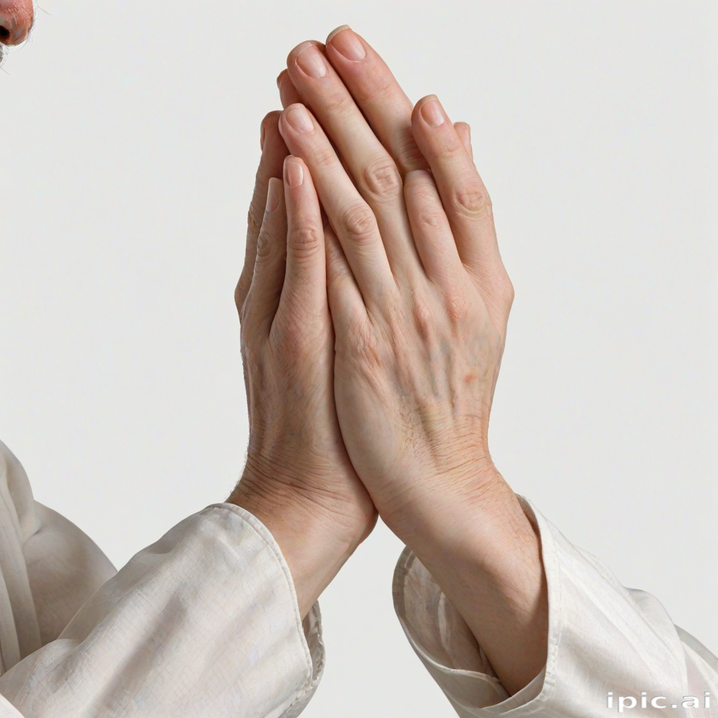 praying hands transparent