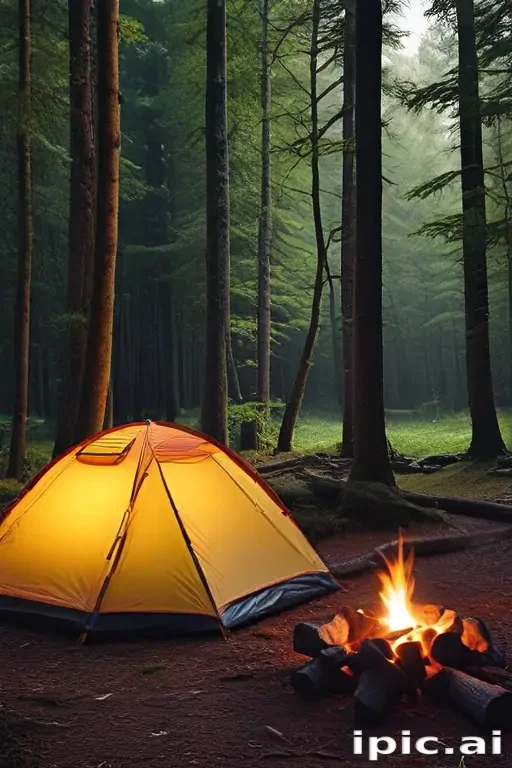 camping background pic