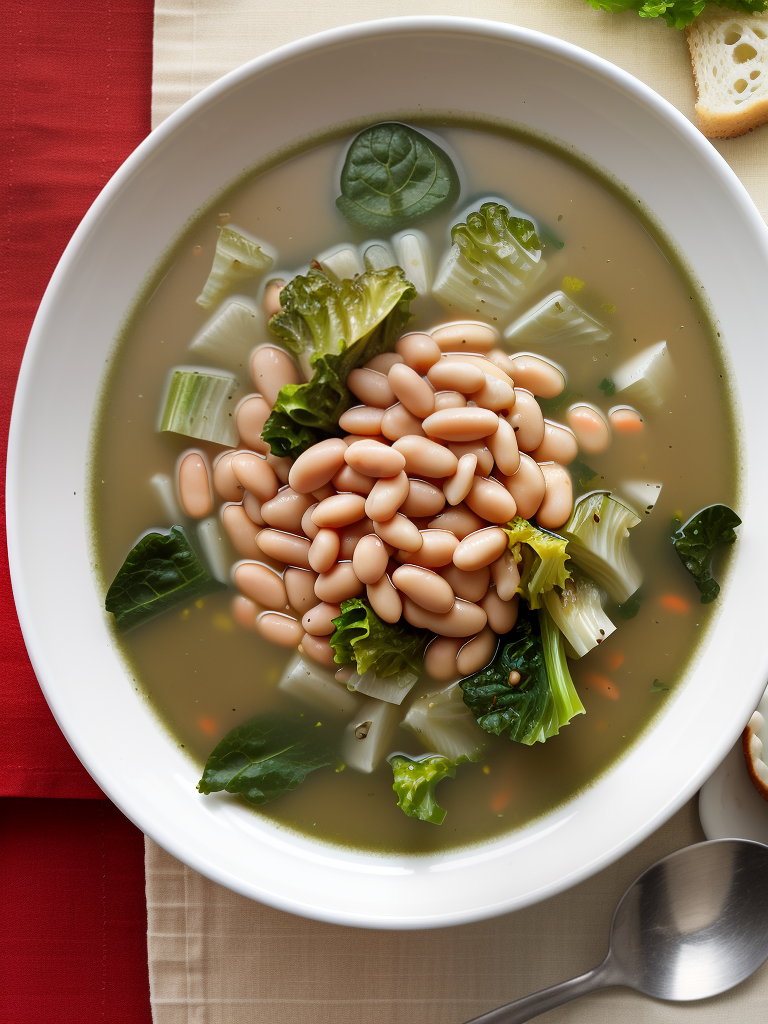 escarole and white bean soup