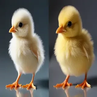 transparent chick