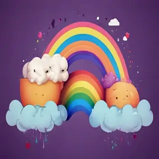 cute rainbow wallpaper