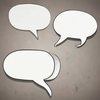 speech bubble clip art
