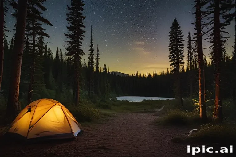 camping background pic