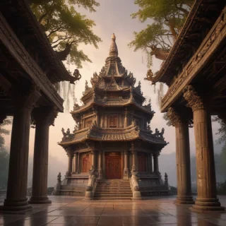 temple background