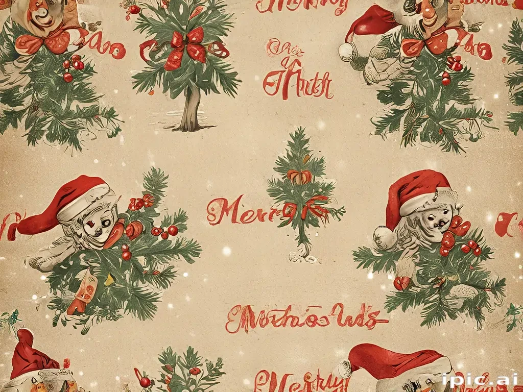 vintage merry christmas