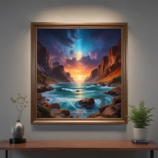 mockup wall art