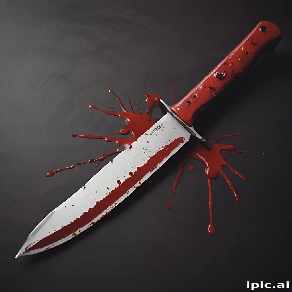 bloody knife aesthetic