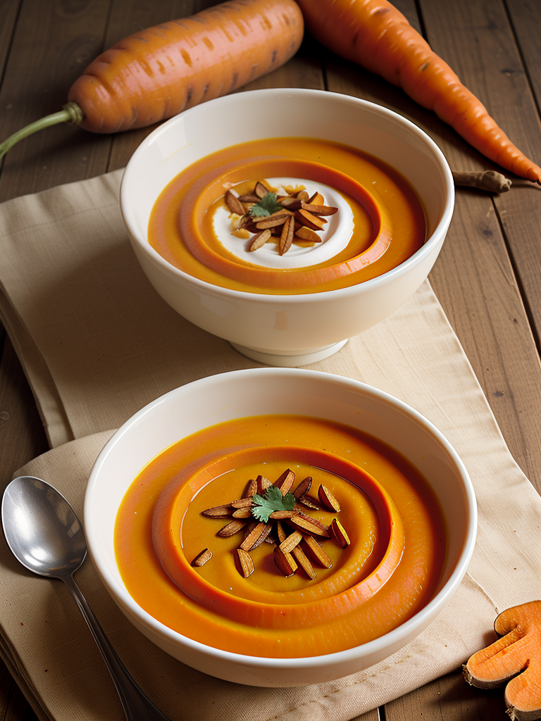 carrot sweet potato soup ginger