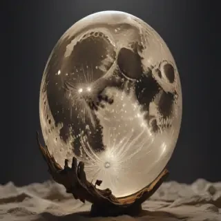 vintage moon art