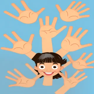 high five clip art