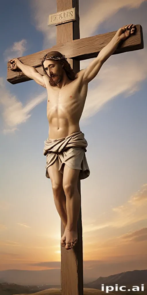 pictures of jesus on a cross