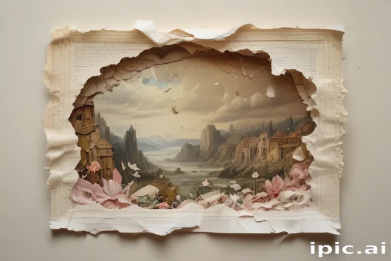 torn paper transparent