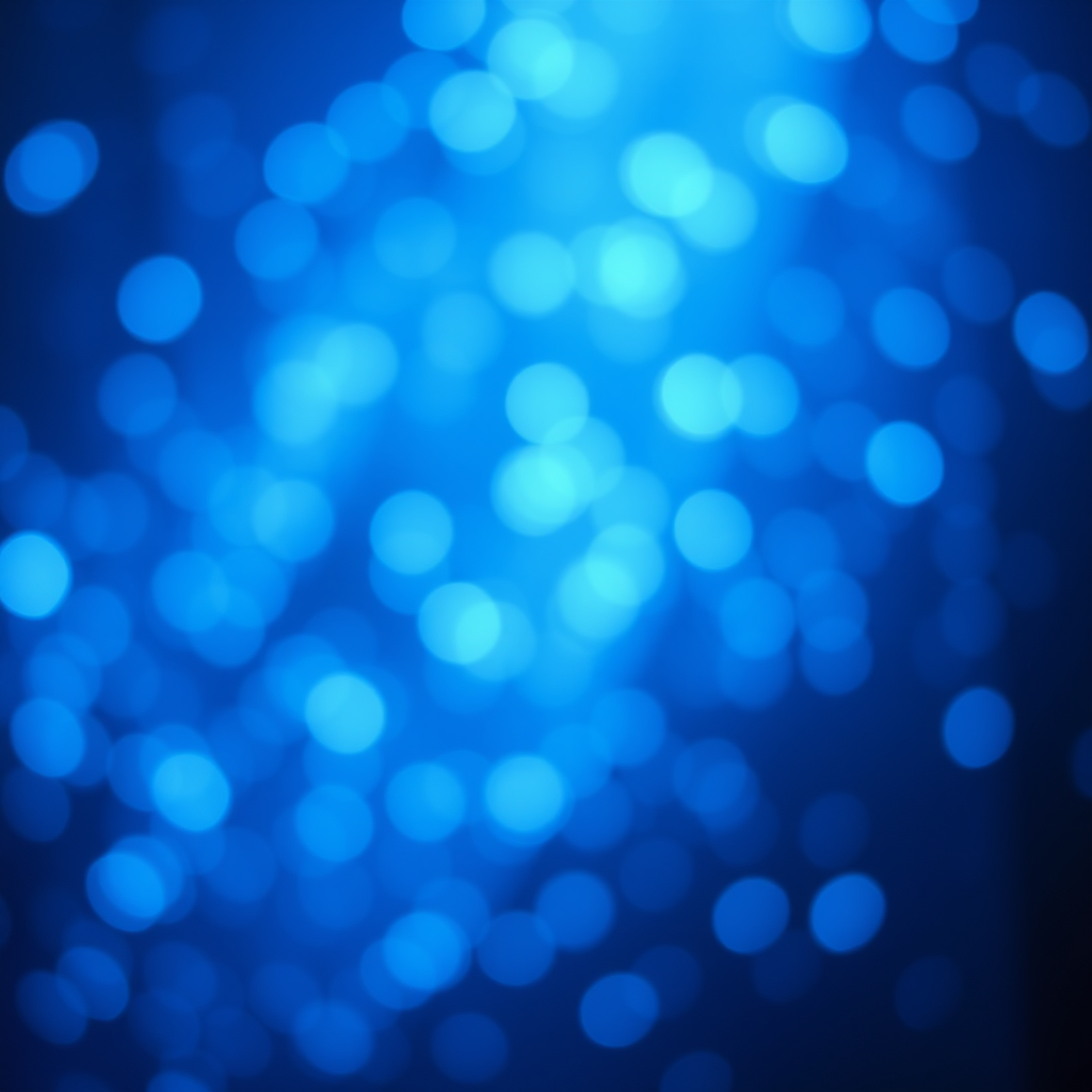 create a high-resolution abstract background with soft blue lights and particles, use a Canon EOS 5D Mark IV camera with a 50mm lens, aperture f/2.8, shutter speed 1/125, ISO 100 for enhanced depth and clarity, focus on creating a smooth bokeh effect with a slight vignette for added dimension.
