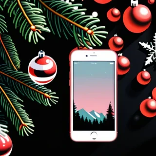 aesthetic christmas iphone wallpaper