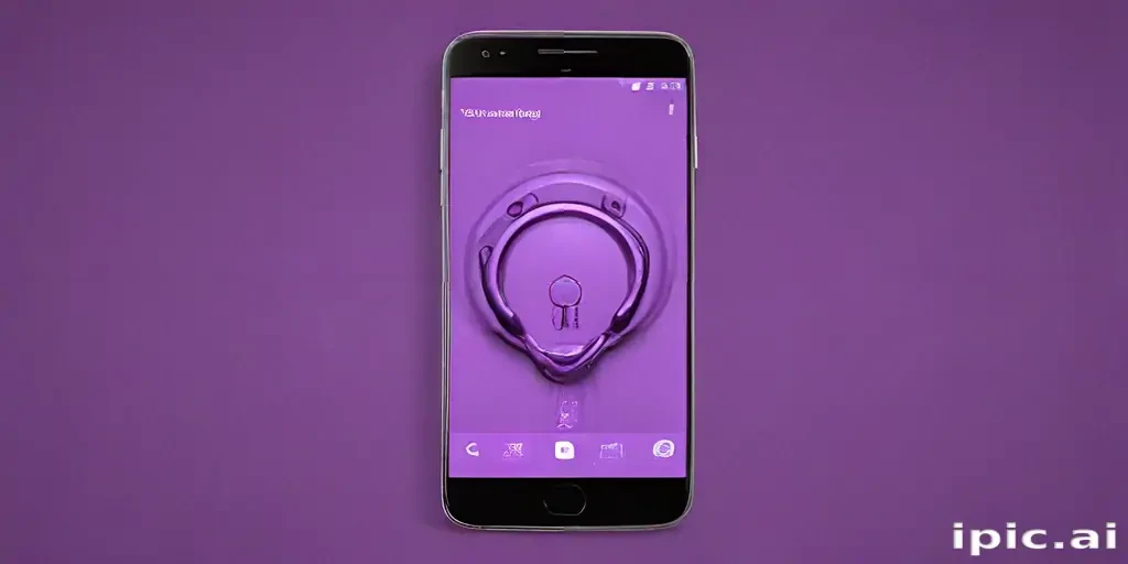 purple lock screen