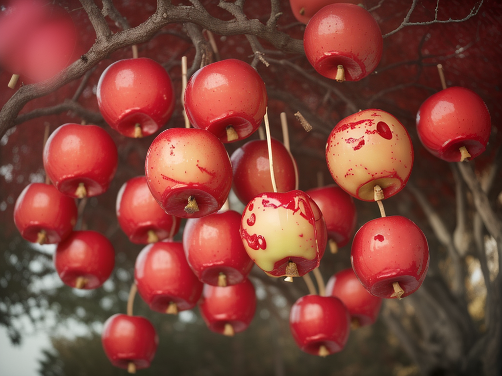 red candied apples near me