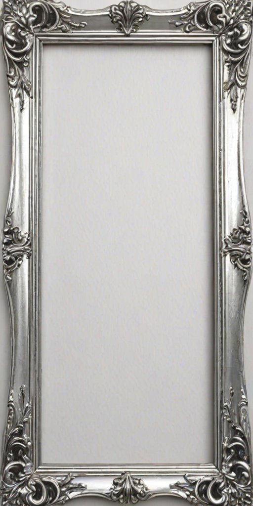 silver frame png