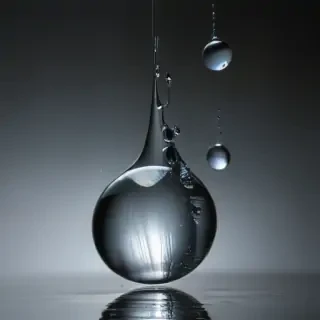 water droplets transparent