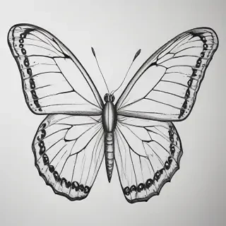 butterfly drawing outline